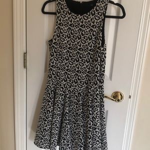 Tibi Drop-Waist Animal Print Dress size 2 EUC